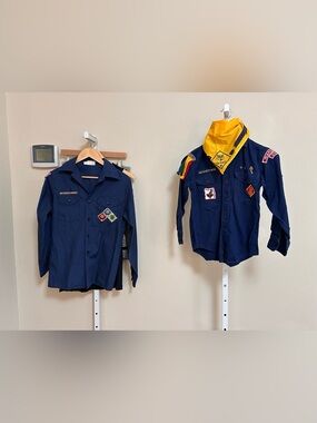 Vintage Boy Scouts of America Youth Lot of 2 Cub Scouts 1970s 1990s Patches